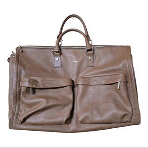 Hook & Albert Leather Garment Weekender Bag